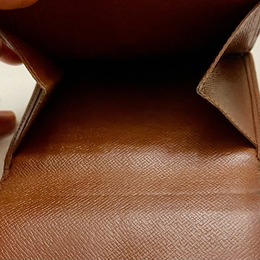 Vintage Louis Vuitton Brown Mono Mens Tri-fold Compact Wallet (D) (TH0815)