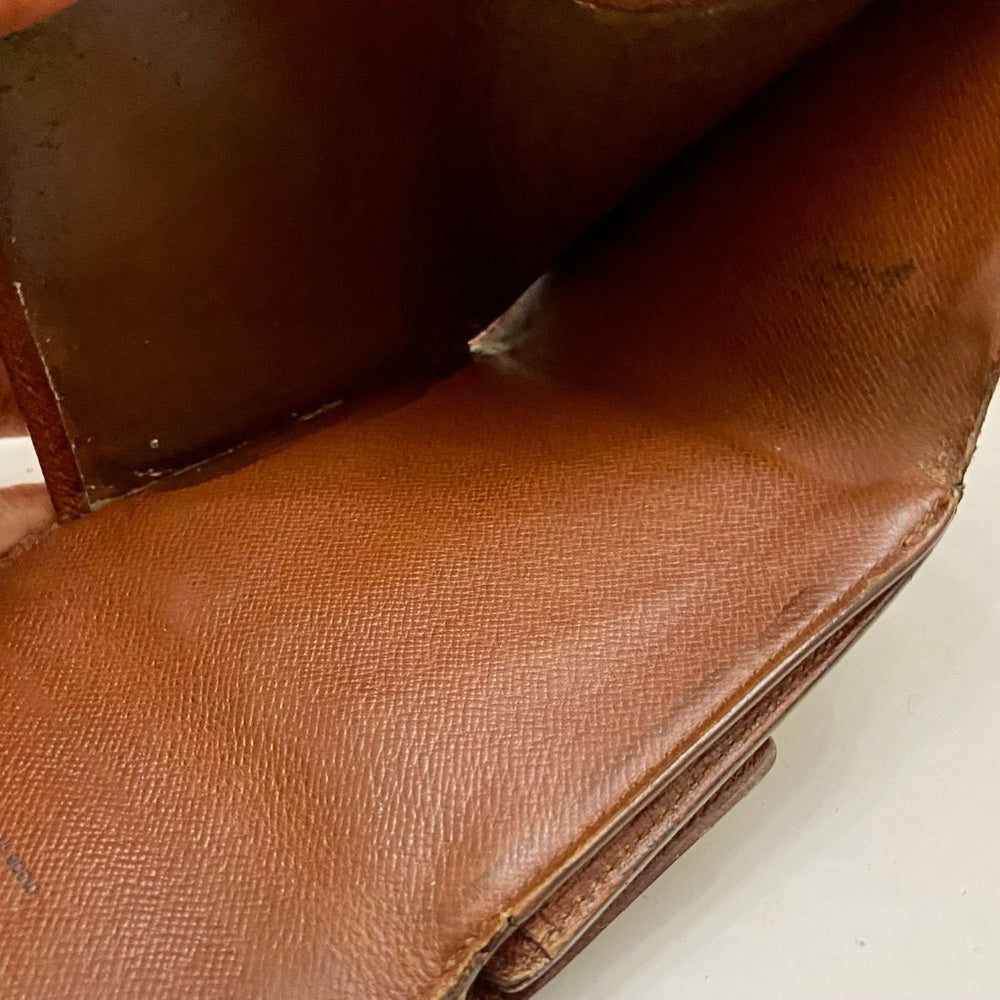 Vintage Louis Vuitton Brown Mono Mens Tri-fold Compact Wallet (D) (TH0815)