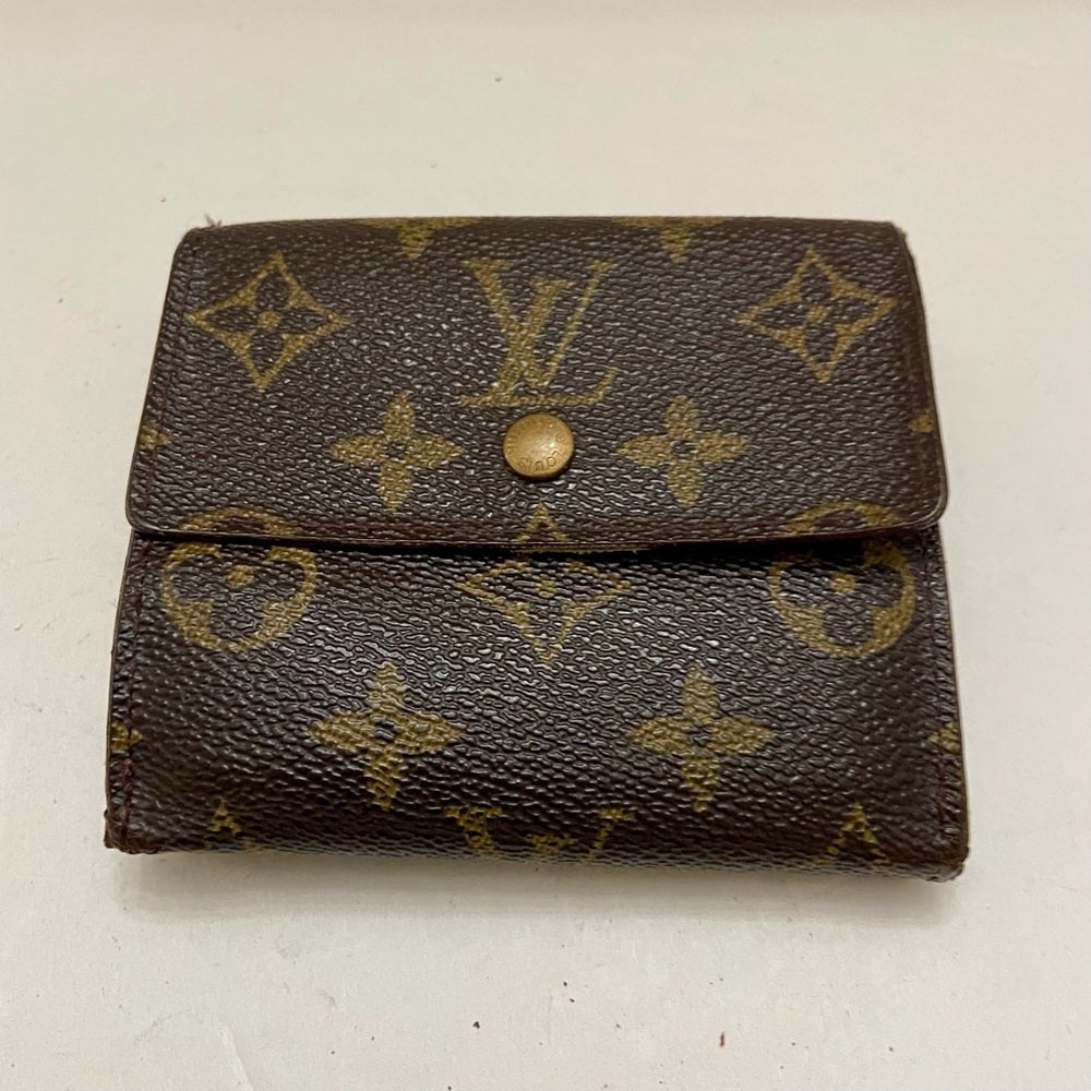 Vintage Louis Vuitton Brown Mono Mens Tri-fold Compact Wallet (E) (SP1918)