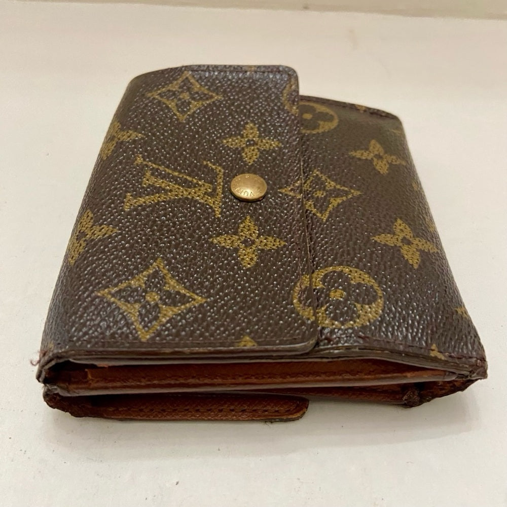 Vintage Louis Vuitton Brown Mono Mens Tri-fold Compact Wallet (E) (SP1918)