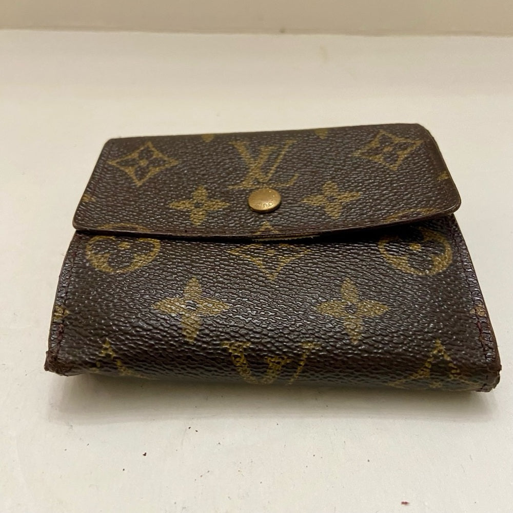 Vintage Louis Vuitton Brown Mono Mens Tri-fold Compact Wallet (E) (SP1918)