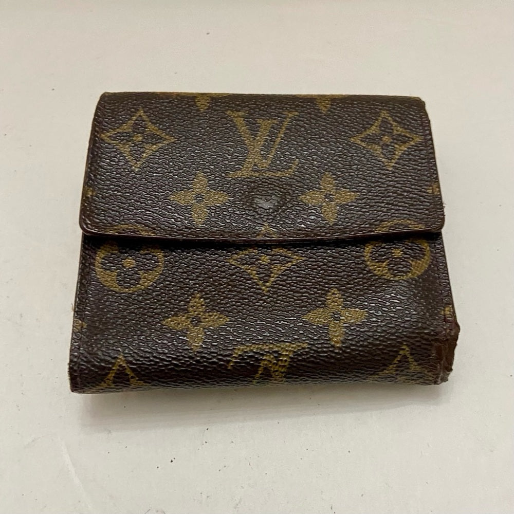 Vintage Louis Vuitton Brown Mono Mens Tri-fold Compact Wallet (E) (SP1918)