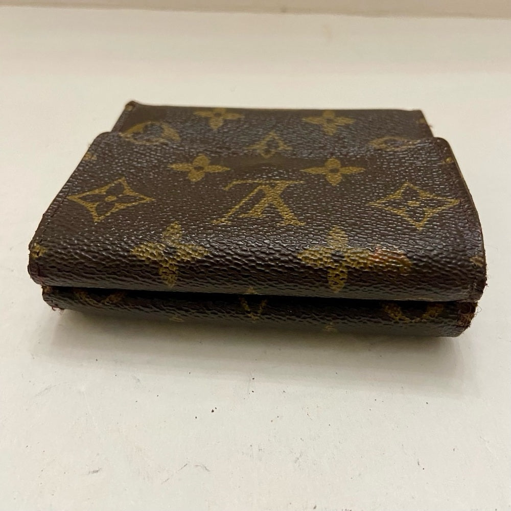 Vintage Louis Vuitton Brown Mono Mens Tri-fold Compact Wallet (E) (SP1918)