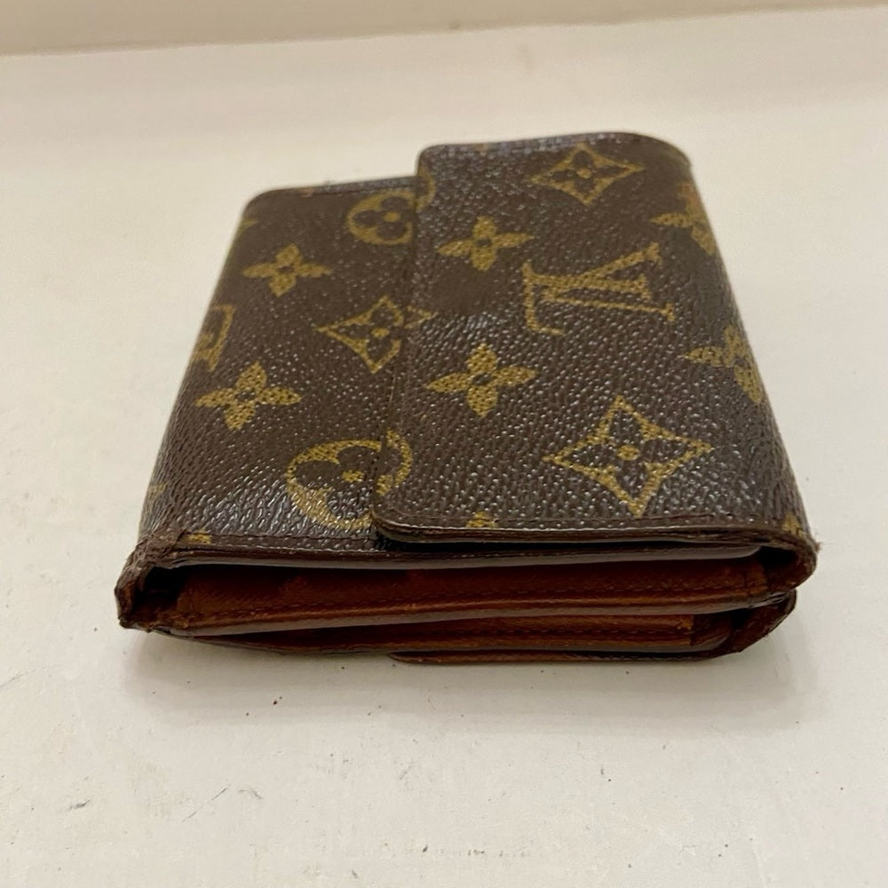 Vintage Louis Vuitton Brown Mono Mens Tri-fold Compact Wallet (E) (SP1918)