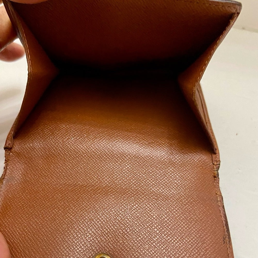 Vintage Louis Vuitton Brown Mono Mens Tri-fold Compact Wallet (E) (SP1918)