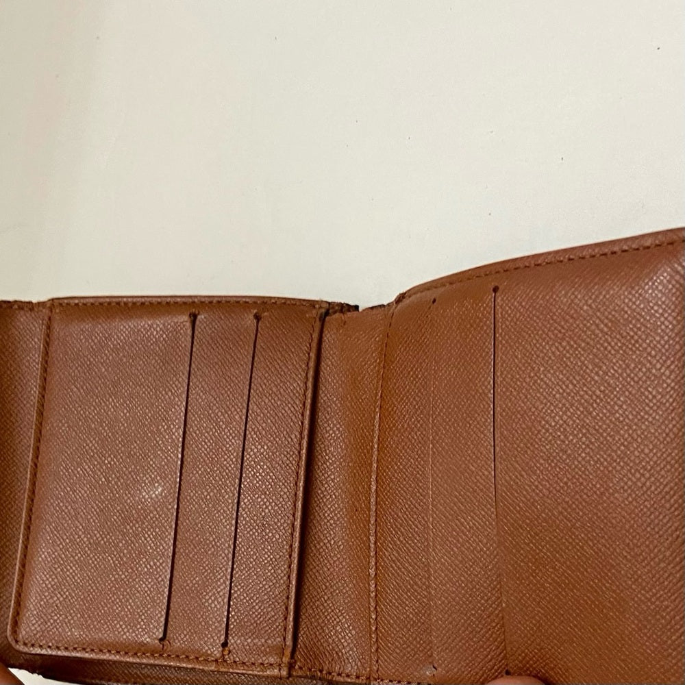 Vintage Louis Vuitton Brown Mono Mens Tri-fold Compact Wallet (E) (SP1918)