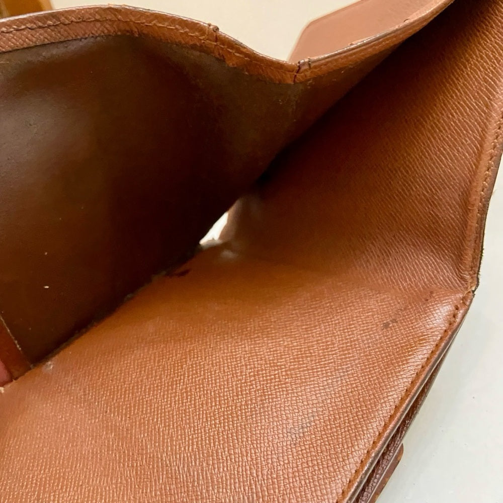 Vintage Louis Vuitton Brown Mono Mens Tri-fold Compact Wallet (E) (SP1918)