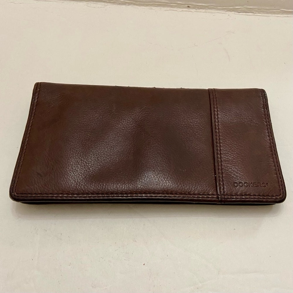 Vintage Dockers, Brown Genuine Leather Long Wallet