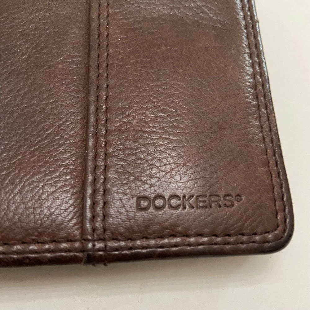 Vintage Dockers, Brown Genuine Leather Long Wallet