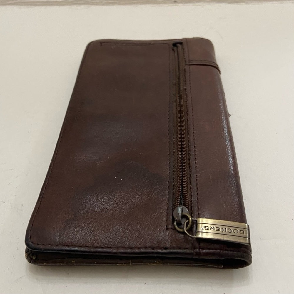 Vintage Dockers, Brown Genuine Leather Long Wallet