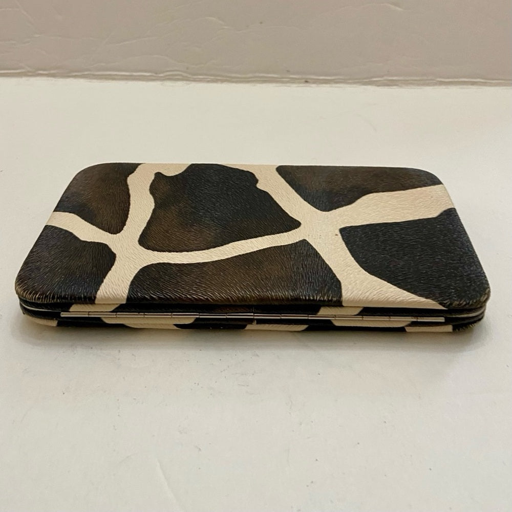 Vintage, Boxy, Brown- Beige Long Wallet