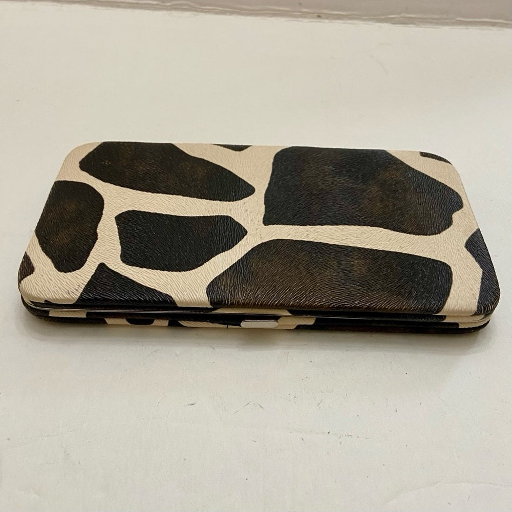 Vintage, Boxy, Brown- Beige Long Wallet