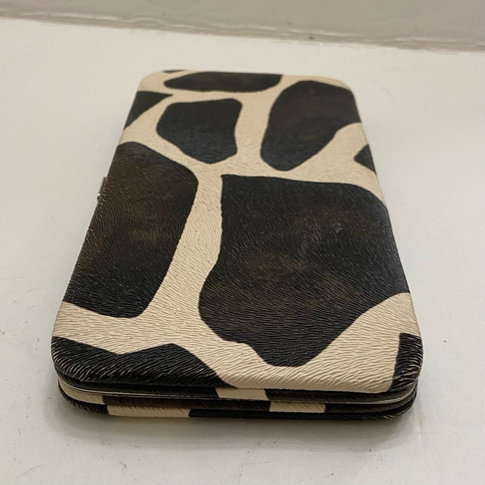 Vintage, Boxy, Brown- Beige Long Wallet