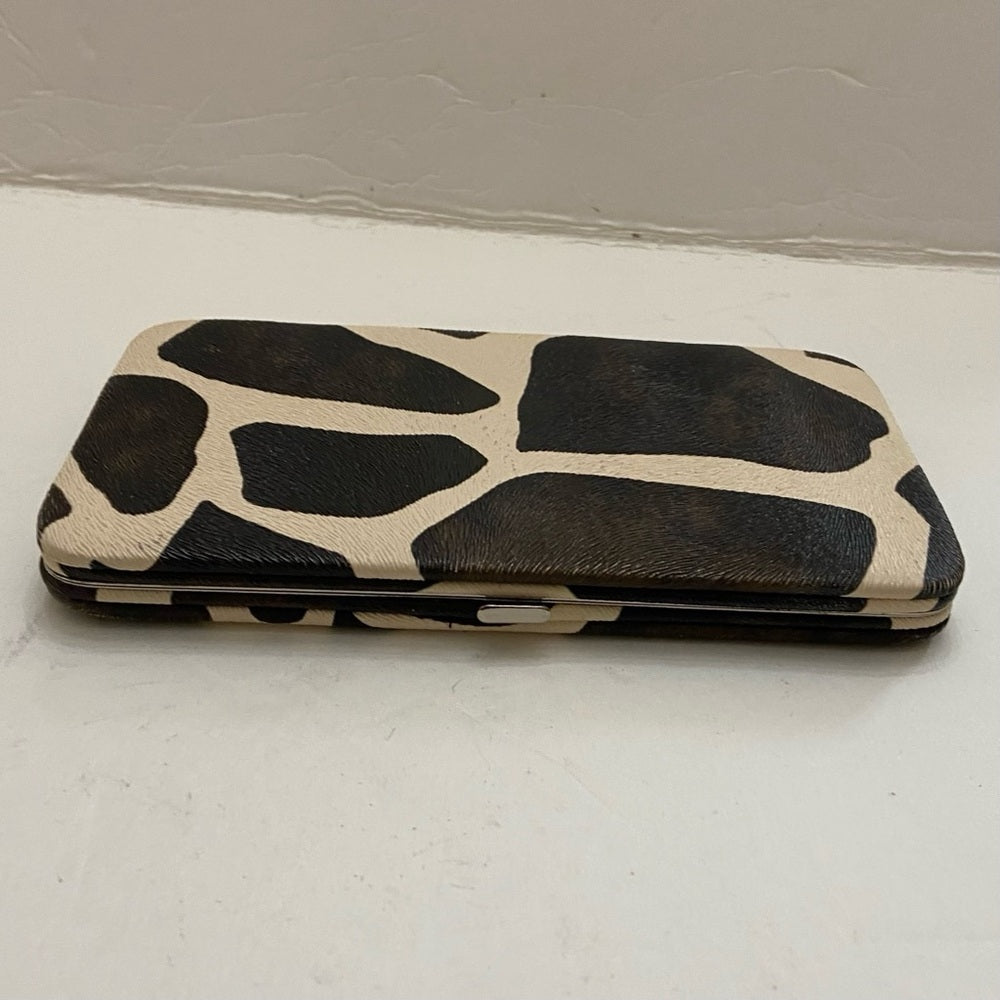 Vintage, Boxy, Brown- Beige Long Wallet