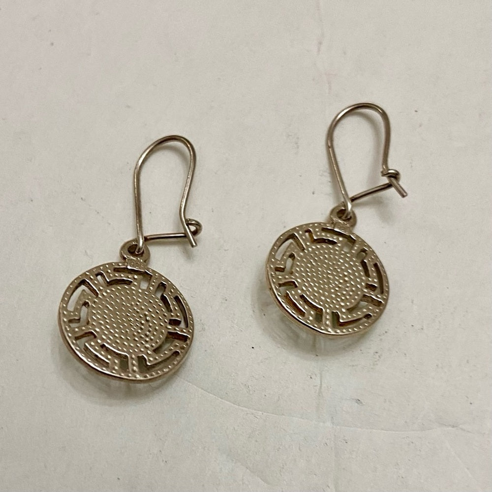 Vintage 1940s -925 Silver with Turquoise Dangling Earrings