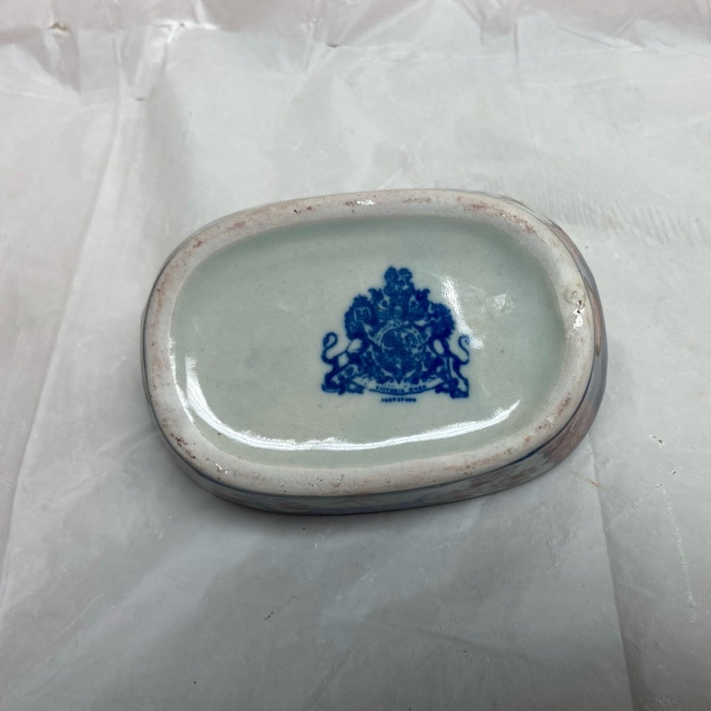 Stunning, Ironstone Twin Handled Bread Basket , Small 5.5in x 3.5in x 2.5in T