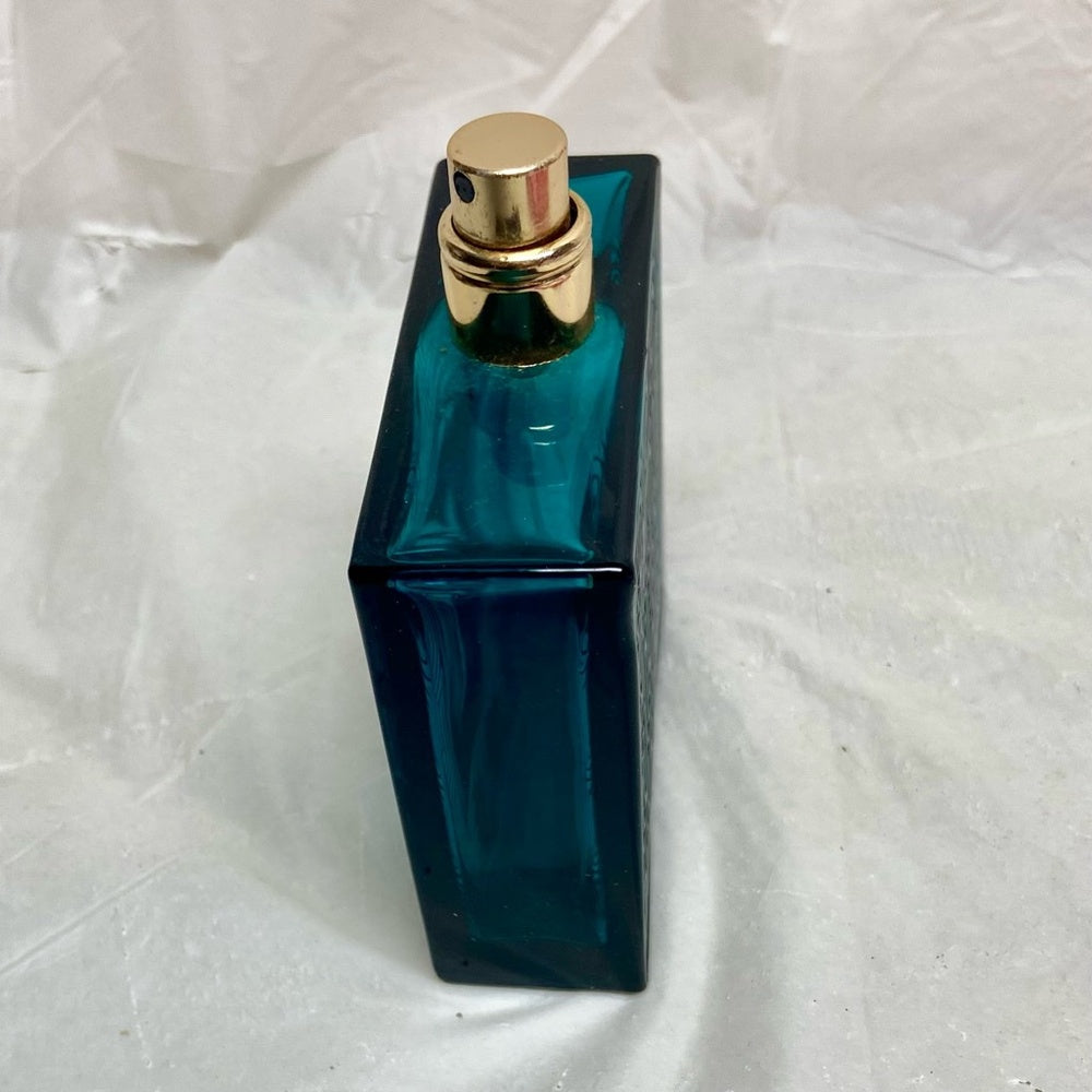 Vintage, Versace Teal Perfume Bottle Atomizer- Missing lid-Empty Bottle