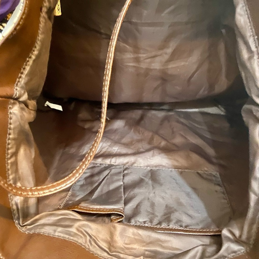 DSW 2-pc Faux Snakeskin Tote/ Weekender Bag with Coin-Key Wallet 15.5inx13inx4.5
