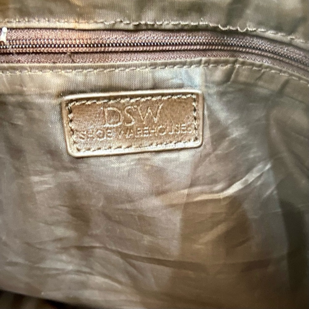 DSW 2-pc Faux Snakeskin Tote/ Weekender Bag with Coin-Key Wallet 15.5inx13inx4.5