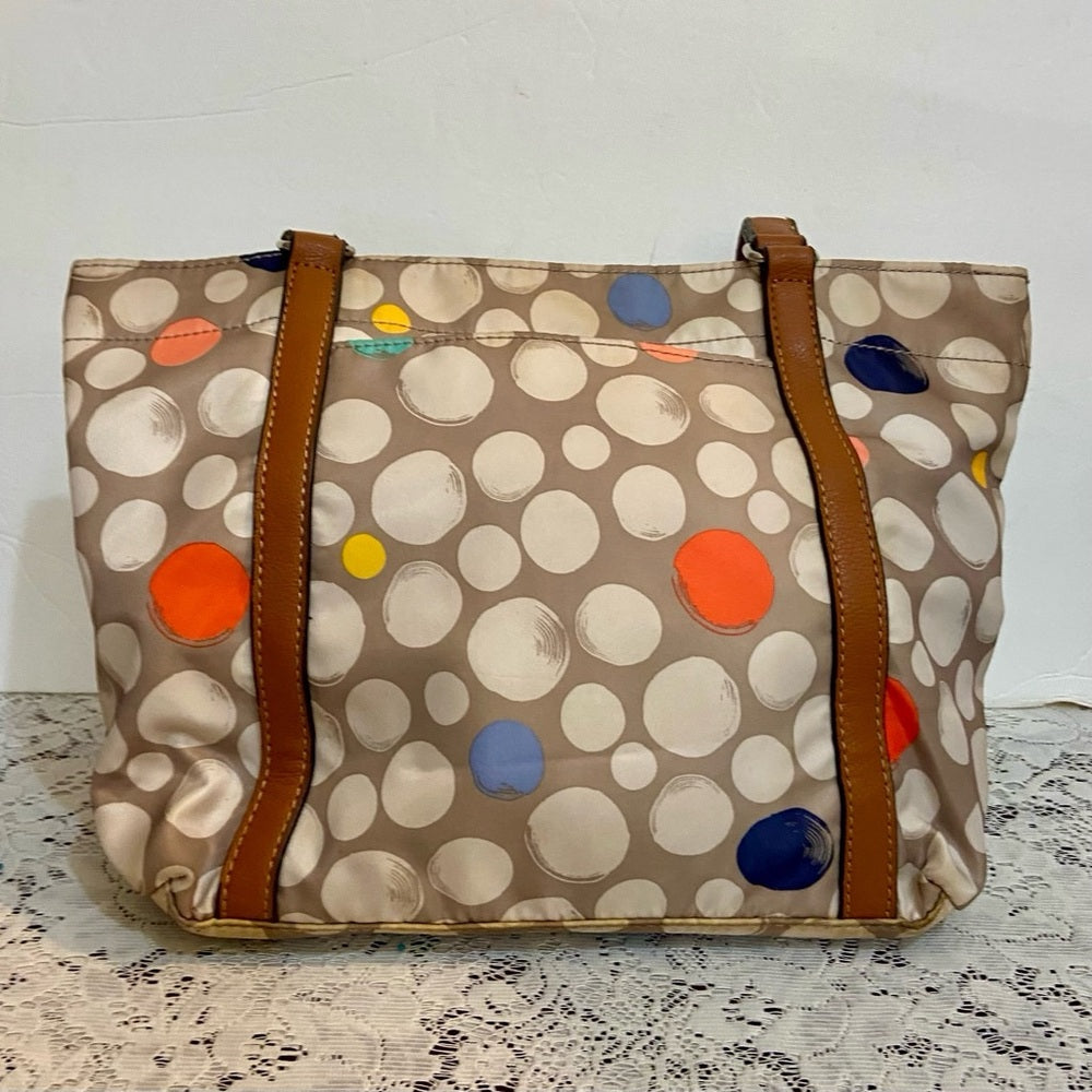 Franco Sarto Polka Dot Handbag-Shoulder Bag (11in x 10in x 4in)