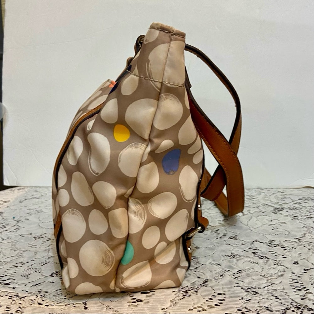 Franco Sarto Polka Dot Handbag-Shoulder Bag (11in x 10in x 4in)