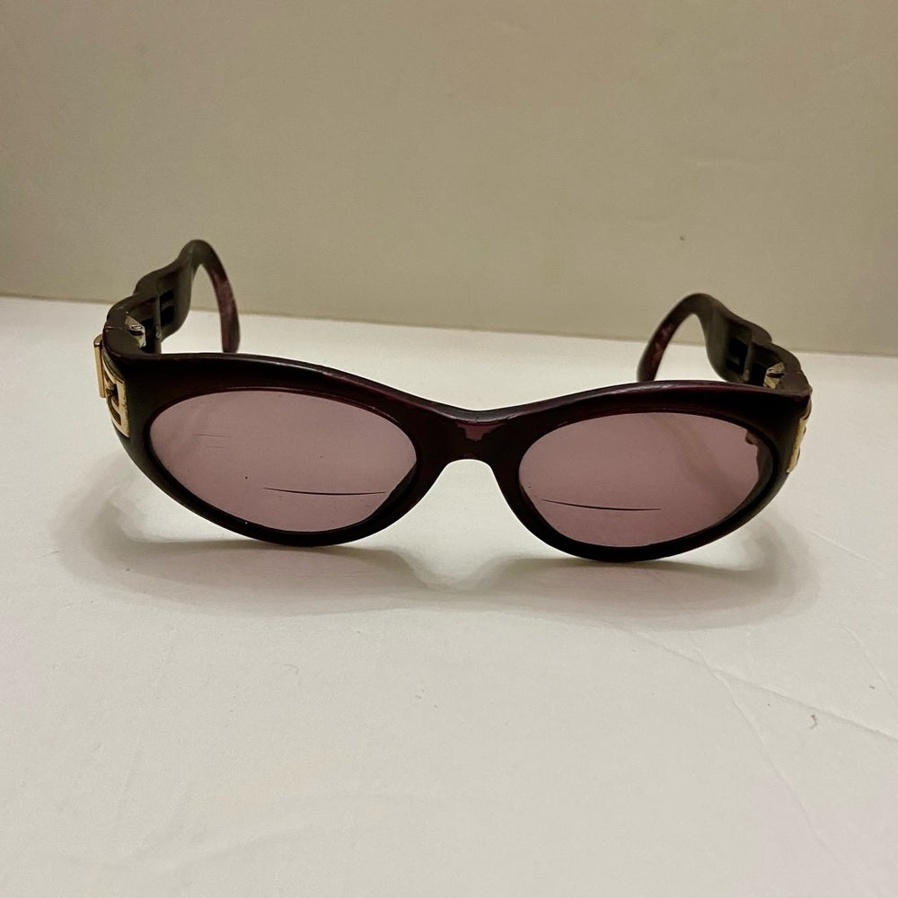 Vintage, Fendi Burgundy Bi-Focal with Case (5.5in x 1.75in x 2.5in)