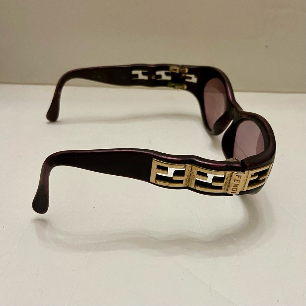 Vintage, Fendi Burgundy Bi-Focal with Case (5.5in x 1.75in x 2.5in)