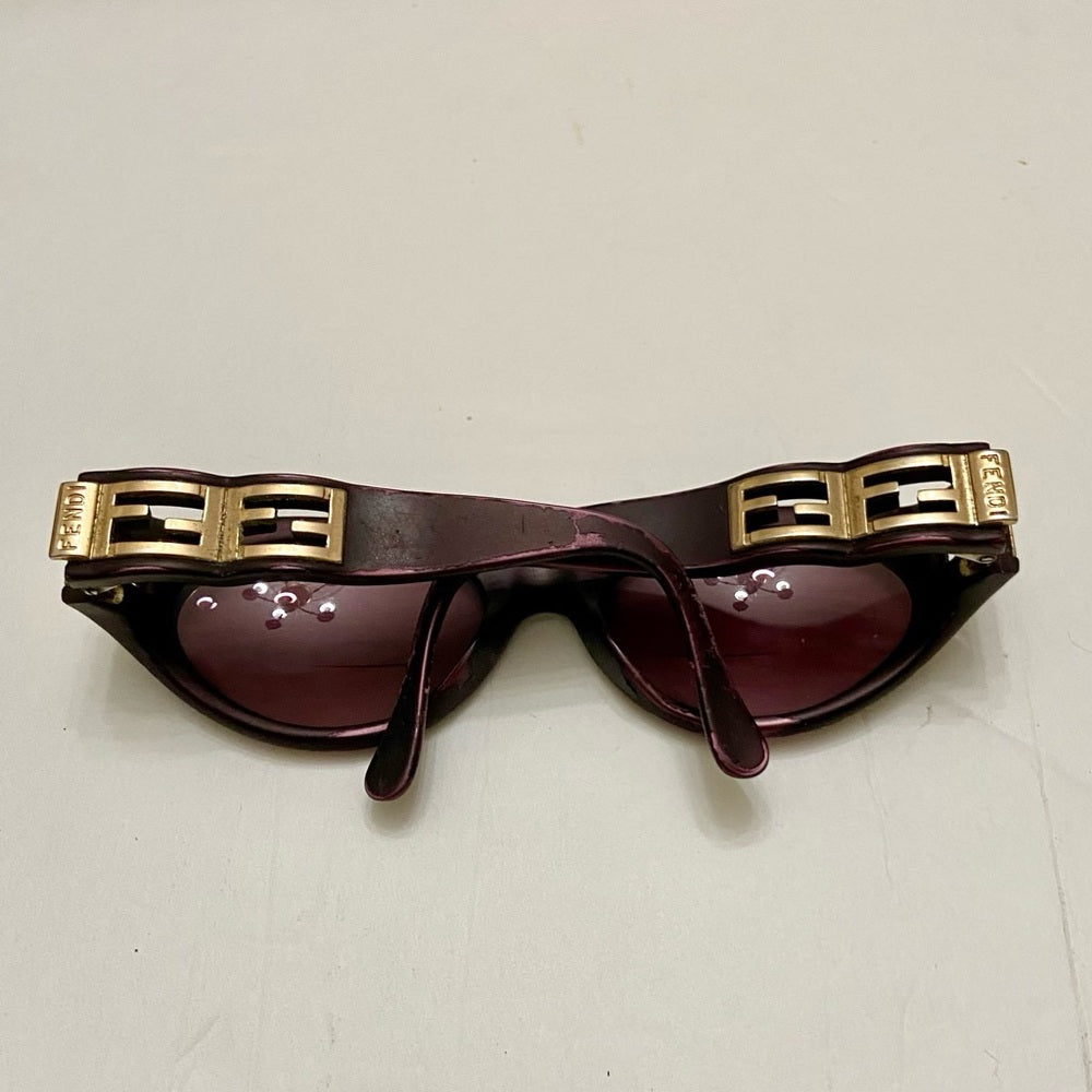 Vintage, Fendi Burgundy Bi-Focal with Case (5.5in x 1.75in x 2.5in)