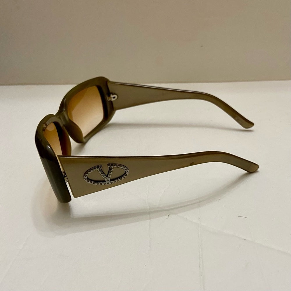 Valentino Garavani, Italy Gold Large Sunglasses with Case 5449S