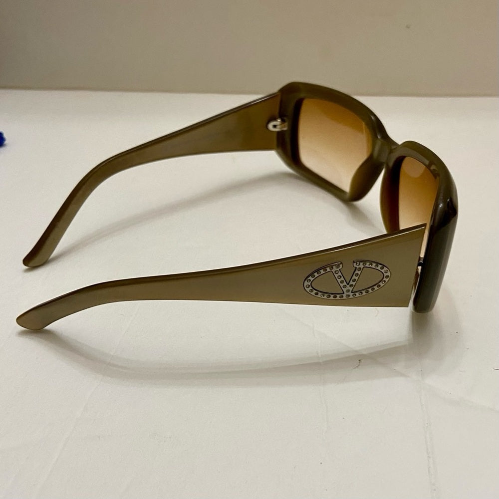 Valentino Garavani, Italy Gold Large Sunglasses with Case 5449S