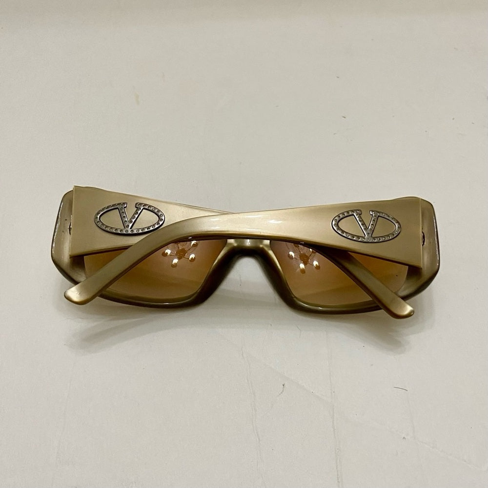Valentino Garavani, Italy Gold Large Sunglasses with Case 5449S