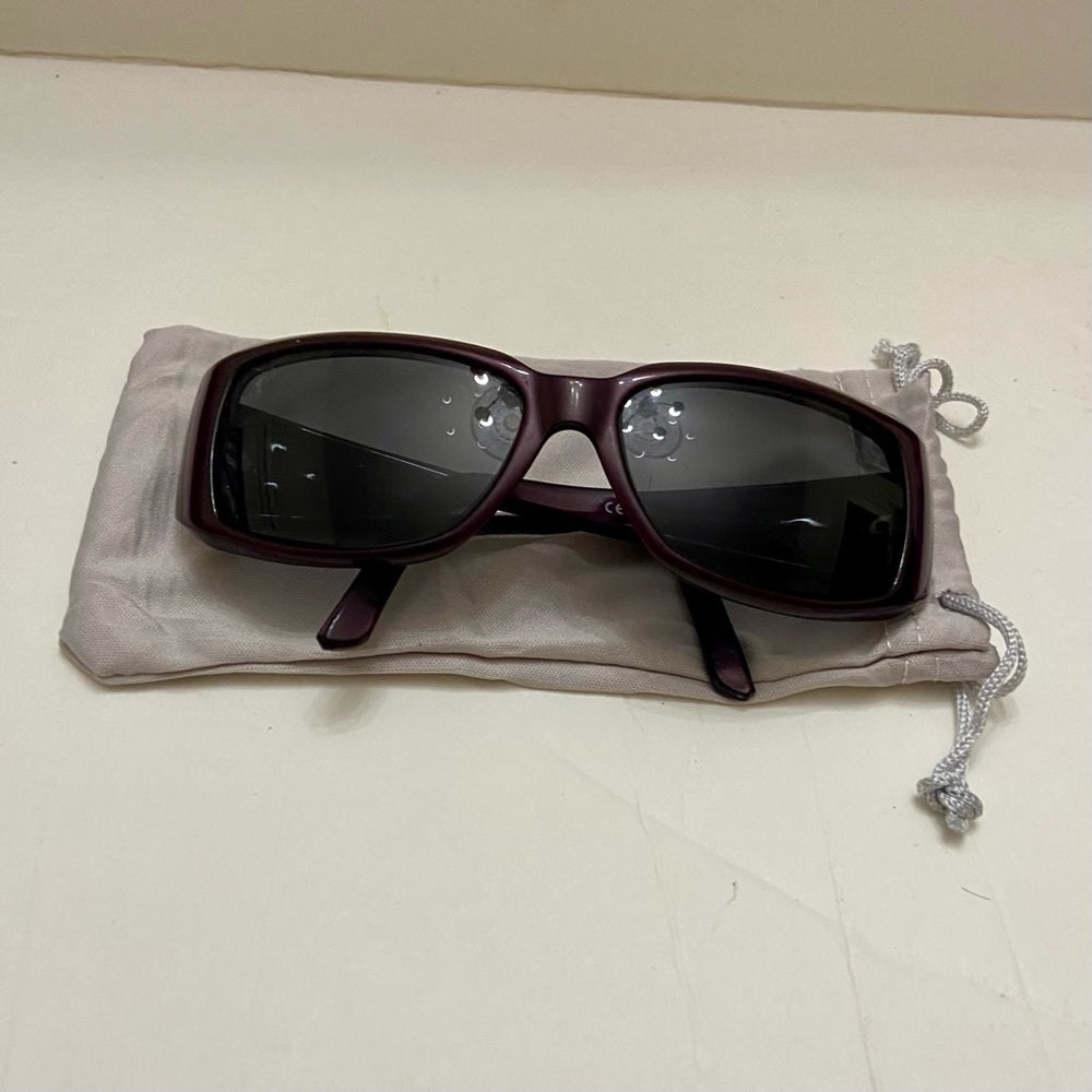 Valentino Garavani Burgundy Large Sunglasses with Case 5449S CZZ 56#16 130