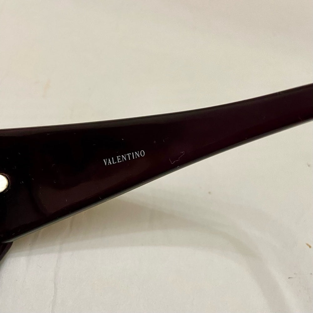 Valentino Garavani Burgundy Large Sunglasses with Case 5449S CZZ 56#16 130