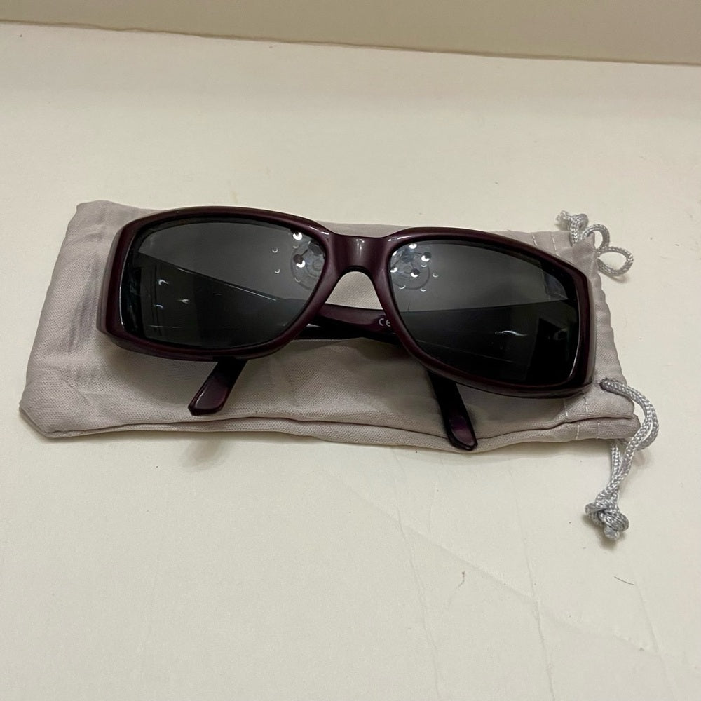 Valentino Garavani Burgundy Large Sunglasses with Case 5449S CZZ 56#16 130