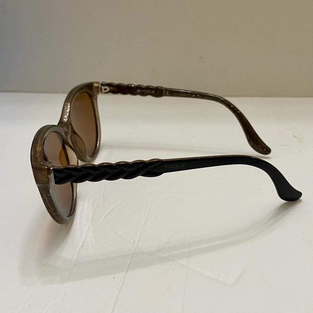 Vintage, Vogue Brown Sunglasses w: Braided Temples VO2915-S 2259/13 53#19 145 2N