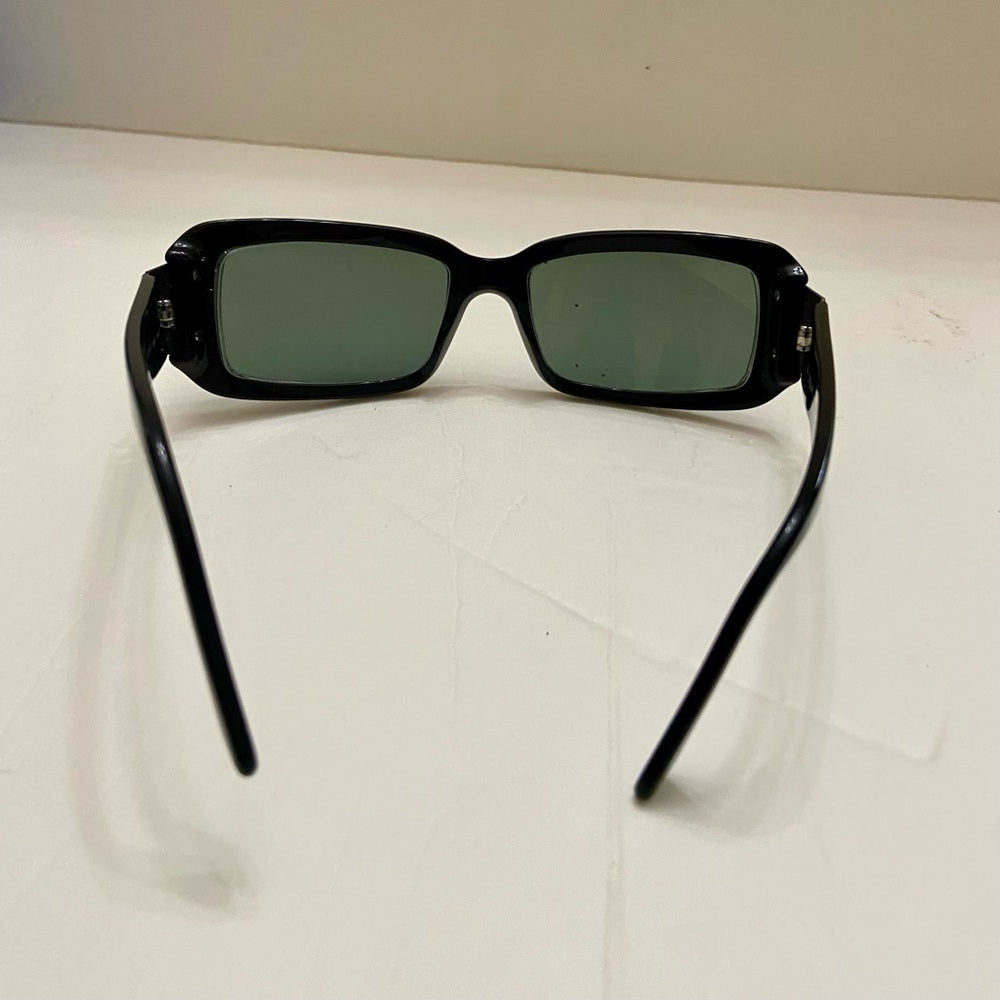 Vintage, Vogue, Italy, Black Rectangular Sunglasses (Frame Only)