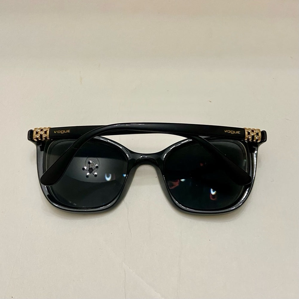 Vintage, Vogue, Black Cat’s Eye Sunglasses With Rhinestones (Frame Only)