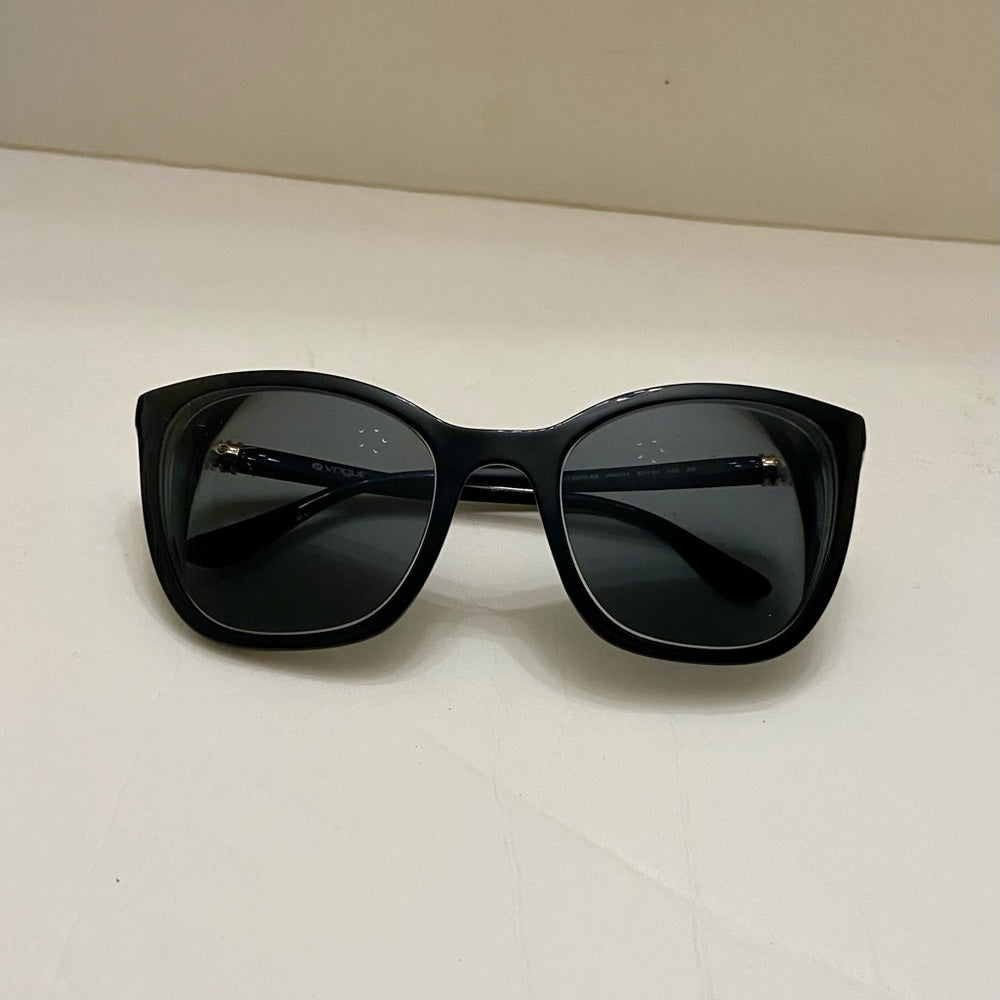 Vintage, Vogue, Black Cat’s Eye Sunglasses With Rhinestones (Frame Only)