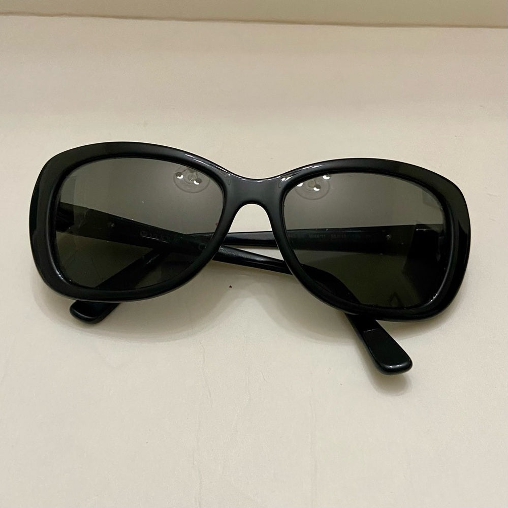 Vintage, Vogue, Black Sunglasses With Rhinestones (Frame Only)