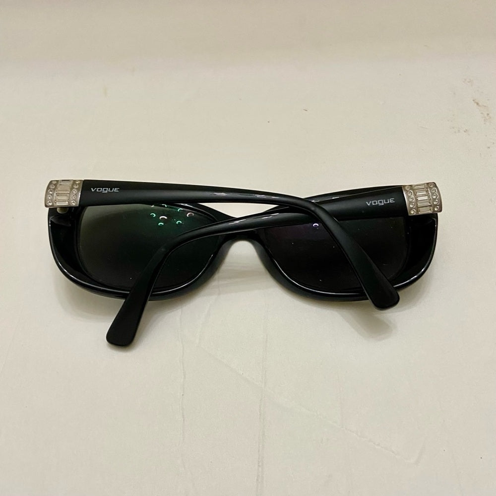 Vintage, Vogue, Black Sunglasses With Rhinestones (Frame Only)