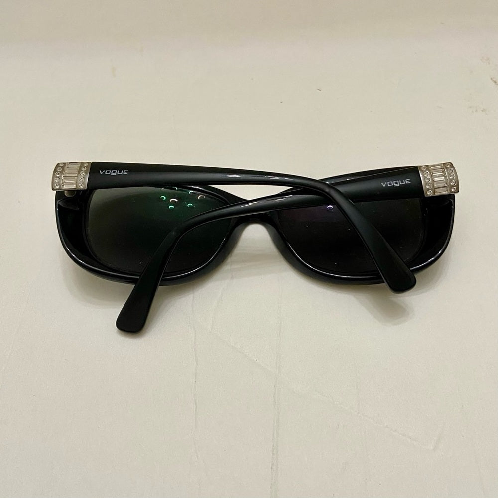 Vintage, Vogue, Black Sunglasses With Rhinestones (Frame Only)