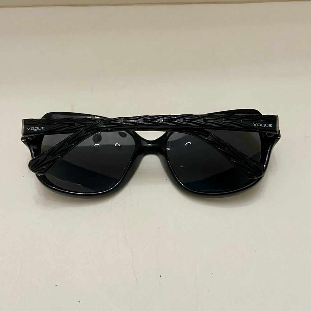 Vintage, Vogue, Black Bi-Focal Sunglasses with Braided Temples
