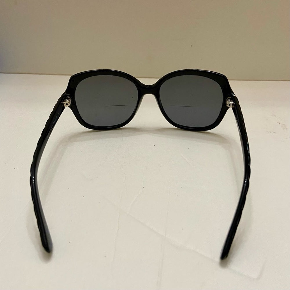 Vintage, Vogue, Black Bi-Focal Sunglasses with Braided Temples