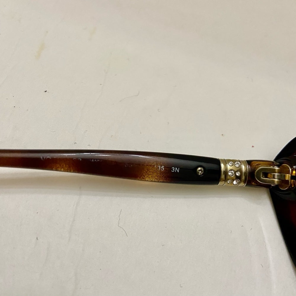 Vintage, Vogue, Brown Tortoise Bi-Focal Sunglasses with Rhinestones