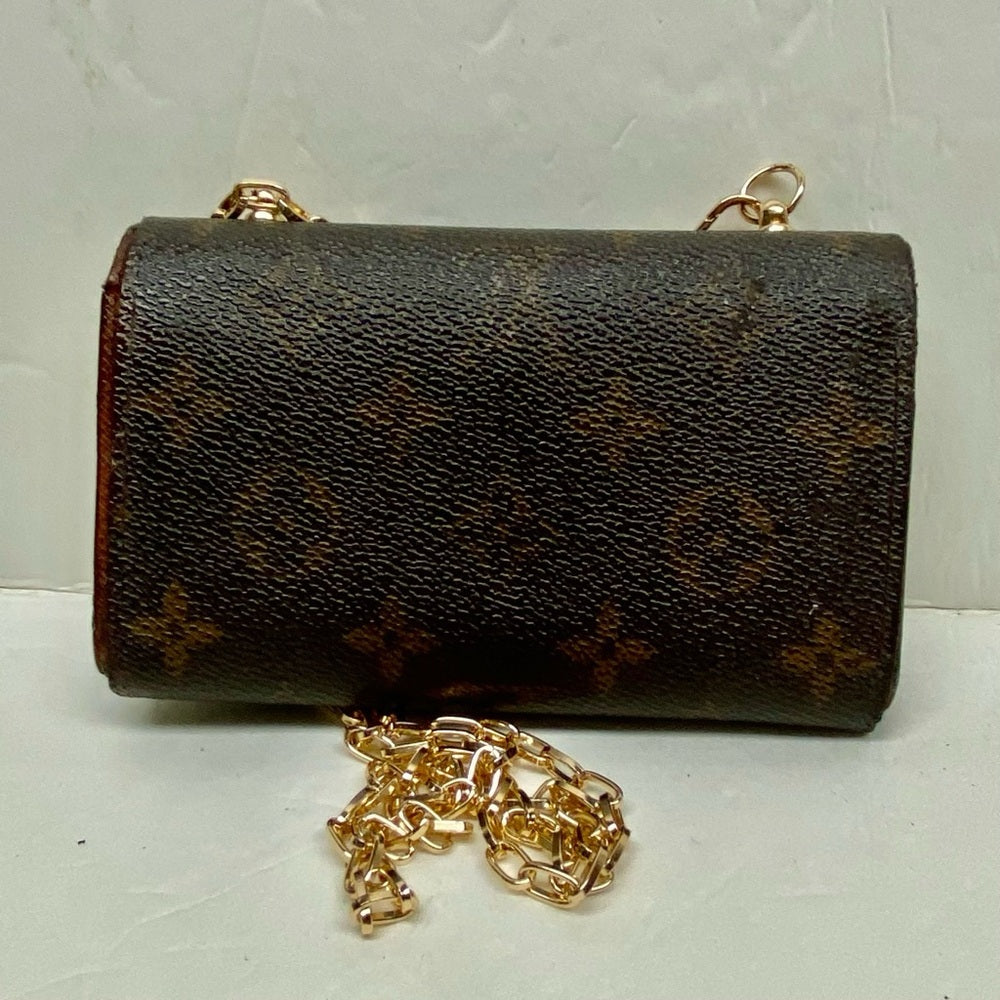 Louis Vuitton, Mono Brown Leather, Compact Wallet Crossbody (CA0969)
