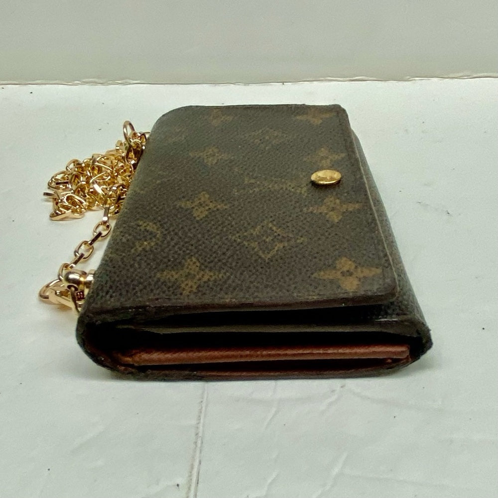 Louis Vuitton, Mono Brown Leather, Compact Wallet Crossbody (CA0969)