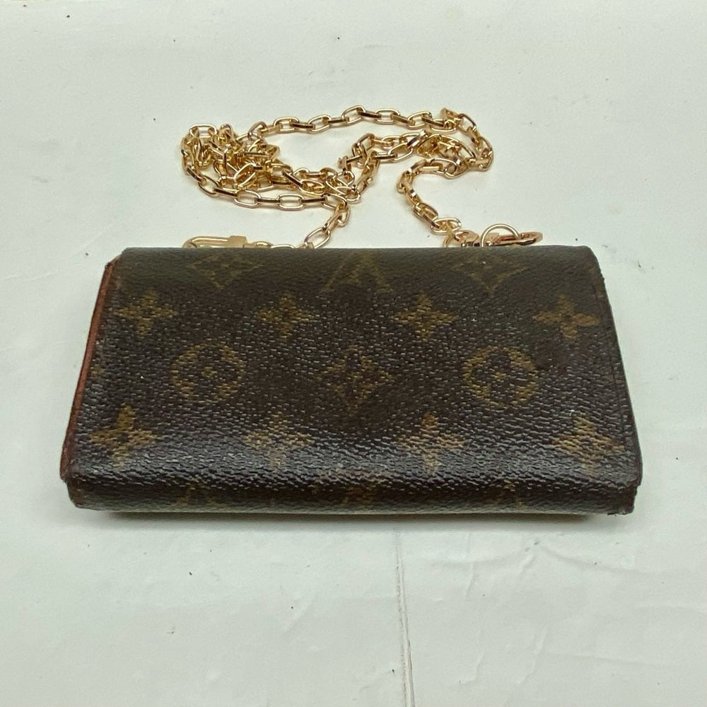 Louis Vuitton, Mono Brown Leather, Compact Wallet Crossbody (CA0969)