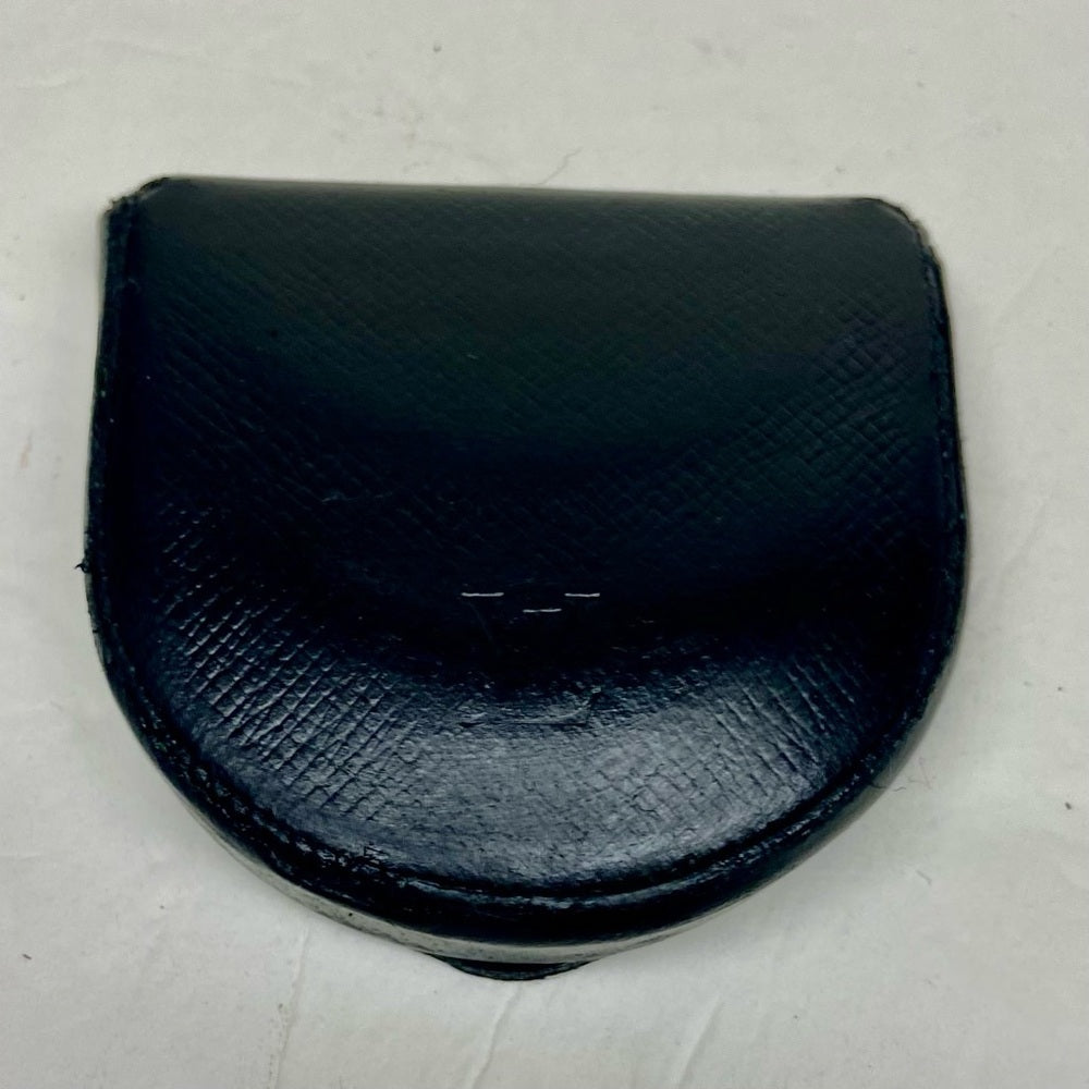 Louis Vuitton Black- Green Taiga Leather U-Shape Coin Purse