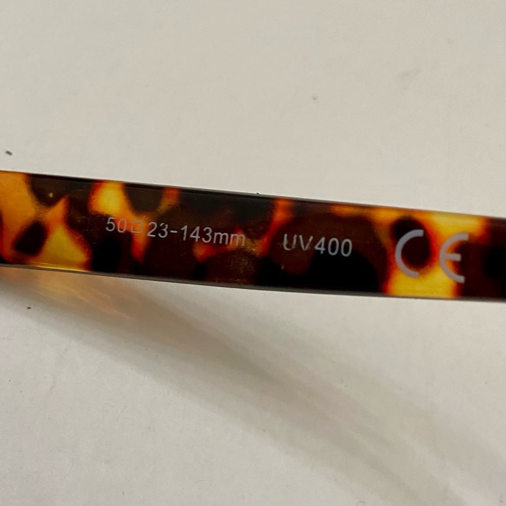 Vintage, Cat Eye Brown Tortoise Large Sunglasses -LE19052 UV400