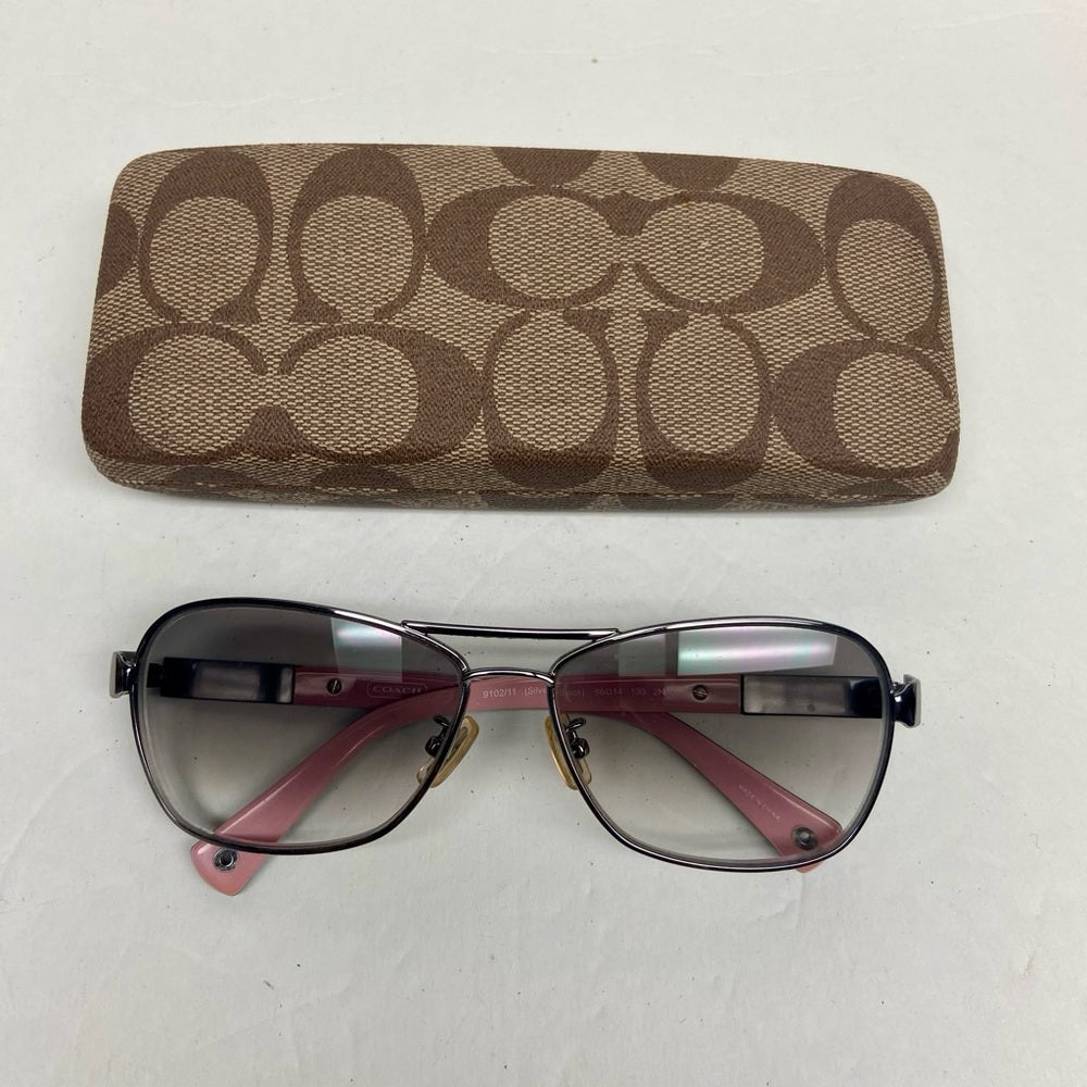 Coach HC7012 L038 Caroline Silver Frame/ Pink Temples (FRAME ONLY)